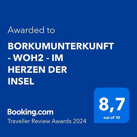 Borkumunterkunft - Woh2 - Im Herzen Der Insel Eksteriør billede